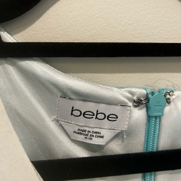 BEBE Color Blocked Bandage MIDI Dress Size M - Picture 2 of 3